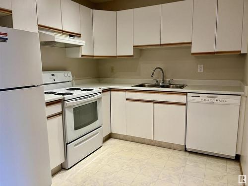 205 9985 93 Avenue, Fort Saskatchewan, AB - Indoor Photo Showing Kitchen With Double Sink