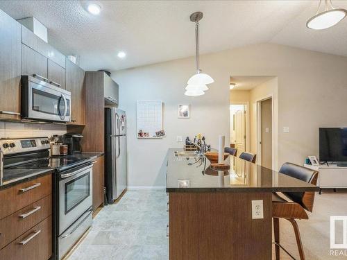 9351 Simpson Drive, Edmonton, AB - Indoor Photo Showing Kitchen With Stainless Steel Kitchen