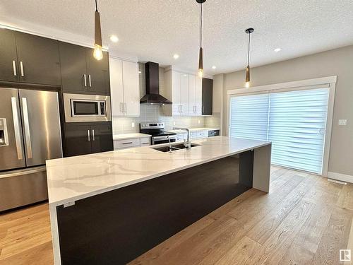 8422 117 Street, Edmonton, AB - Indoor Photo Showing Kitchen With Upgraded Kitchen