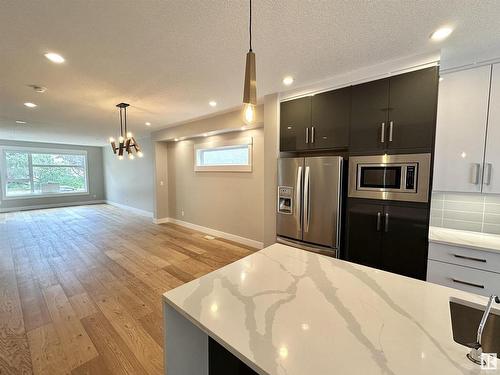 8422 117 Street, Edmonton, AB - Indoor Photo Showing Kitchen With Upgraded Kitchen