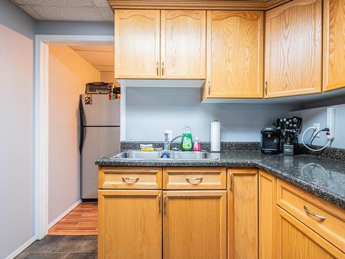 4301A 48 Street, Leduc, AB - Indoor Photo Showing Kitchen With Double Sink