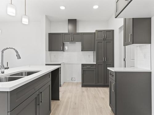 #24 740 Daniels Way, Edmonton, AB - Indoor Photo Showing Kitchen With Double Sink