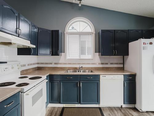 8321 171A Avenue, Edmonton, AB - Indoor Photo Showing Kitchen With Double Sink