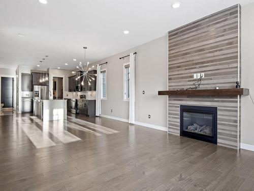 1803 Ainslie Court, Edmonton, AB - Indoor Photo Showing Living Room With Fireplace