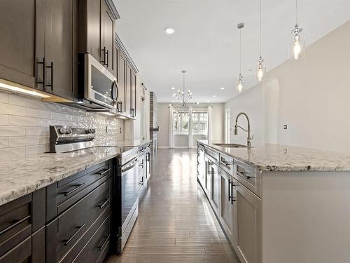 1803 Ainslie Court, Edmonton, AB - Indoor Photo Showing Kitchen With Upgraded Kitchen