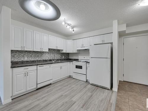 309 8117 114 Avenue, Edmonton, AB - Indoor Photo Showing Kitchen With Double Sink