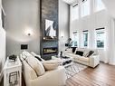 7024 Chivers Loop, Edmonton, AB  - Indoor Photo Showing Living Room With Fireplace 