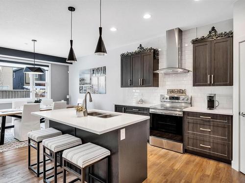 7024 Chivers Loop, Edmonton, AB - Indoor Photo Showing Kitchen With Double Sink With Upgraded Kitchen