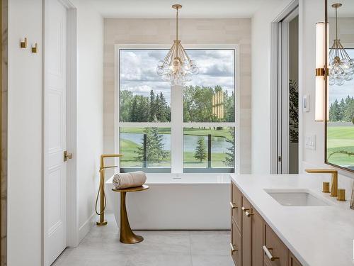 55B Fairway Drive, Edmonton, AB - Indoor Photo Showing Kitchen