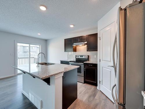 21804 91 Avenue, Edmonton, AB - Indoor Photo Showing Kitchen With Double Sink With Upgraded Kitchen