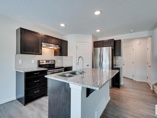 21804 91 Avenue, Edmonton, AB - Indoor Photo Showing Kitchen With Double Sink With Upgraded Kitchen