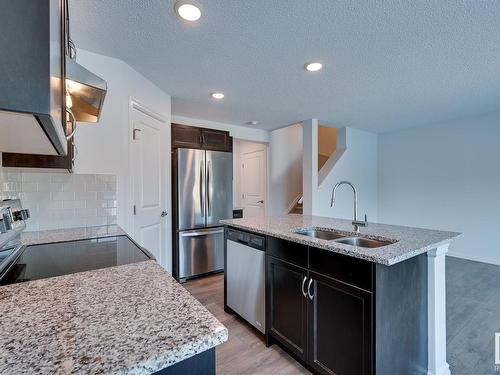 21804 91 Avenue, Edmonton, AB - Indoor Photo Showing Kitchen With Double Sink