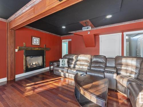 17 62331 Rge Rd 411A, Rural Bonnyville M.D., AB - Indoor Photo Showing Living Room With Fireplace