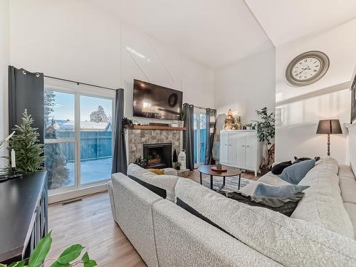 16934 109 Street, Edmonton, AB - Indoor Photo Showing Living Room With Fireplace