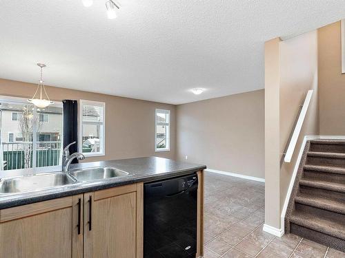 3 9350 211 Street, Edmonton, AB - Indoor Photo Showing Kitchen With Double Sink