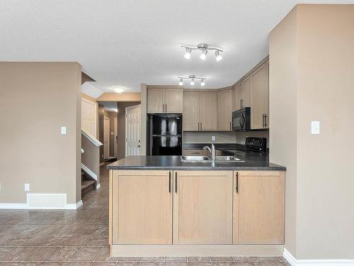 3 9350 211 Street, Edmonton, AB - Indoor Photo Showing Kitchen With Double Sink