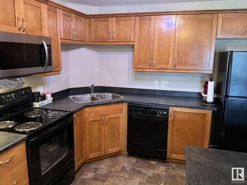 7339 South Terwillegar Drive, Edmonton, AB - Indoor Photo Showing Kitchen With Double Sink