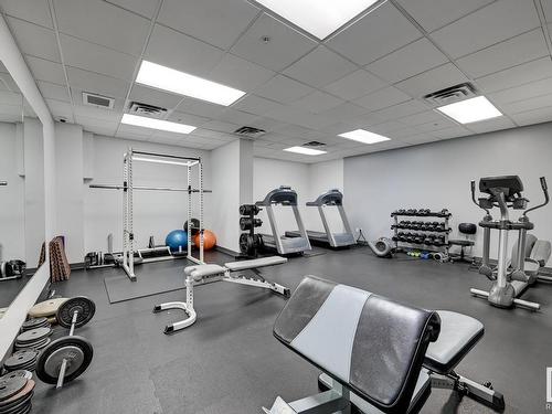 1403 10180 104 Street, Edmonton, AB - Indoor Photo Showing Gym Room