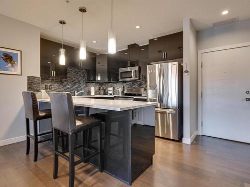 505 10238 103 Street, Edmonton, AB - Indoor Photo Showing Kitchen With Upgraded Kitchen