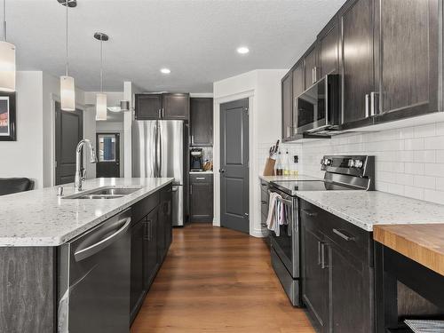 1122 33A Street, Edmonton, AB - Indoor Photo Showing Kitchen With Double Sink With Upgraded Kitchen