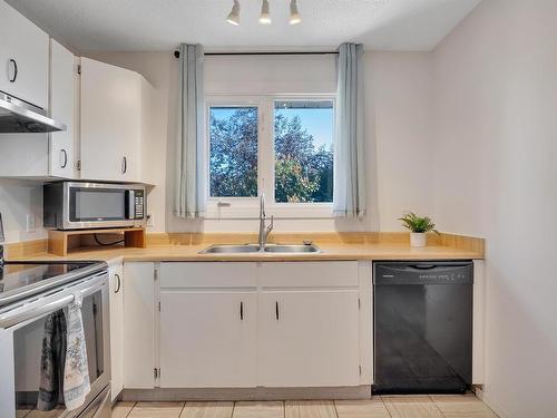 4110 43A Avenue, Leduc, AB - Indoor Photo Showing Kitchen With Double Sink