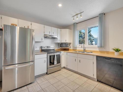 4110 43A Avenue, Leduc, AB - Indoor Photo Showing Kitchen With Double Sink