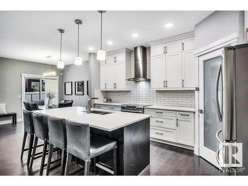 3727 Cherry Loop, Edmonton, AB - Indoor Photo Showing Kitchen With Upgraded Kitchen