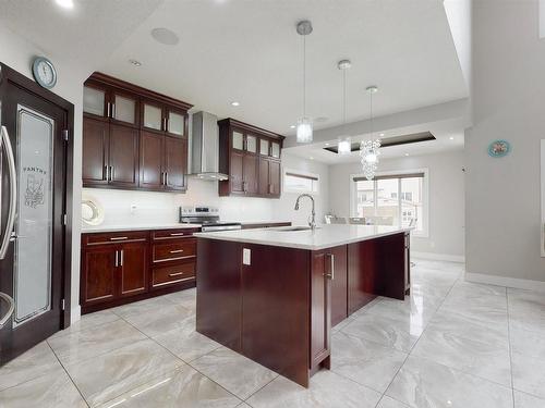 2617 21A Avenue, Edmonton, AB - Indoor Photo Showing Kitchen With Upgraded Kitchen