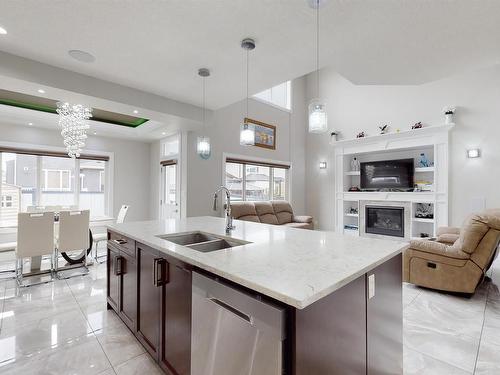 2617 21A Avenue, Edmonton, AB - Indoor Photo Showing Kitchen With Double Sink With Upgraded Kitchen