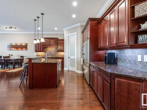 230 Ambleside Drive, Edmonton, AB - Indoor Photo Showing Kitchen With Double Sink With Upgraded Kitchen