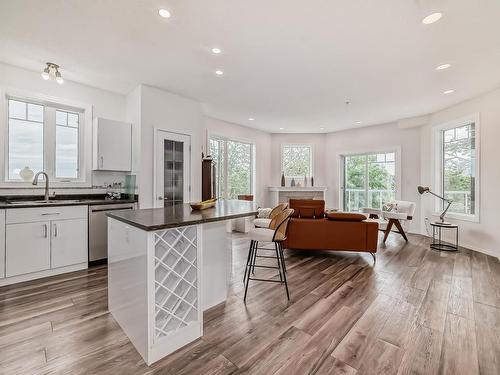 319 12111 51 Avenue, Edmonton, AB - Indoor Photo Showing Kitchen With Upgraded Kitchen