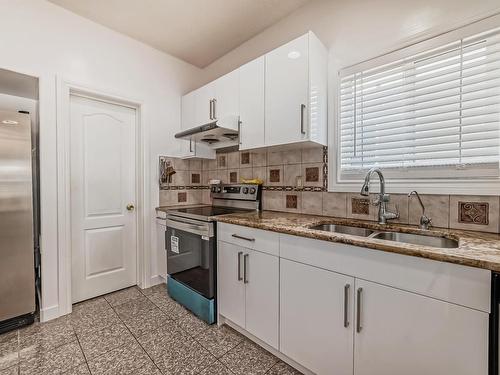 9646 73 Avenue, Edmonton, AB - Indoor Photo Showing Kitchen With Double Sink