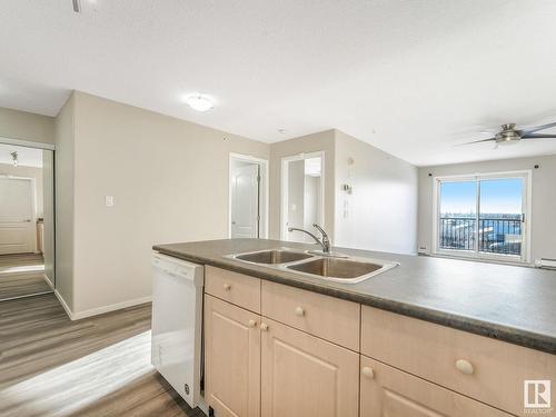 409 592 Hooke Road Nw, Edmonton, AB - Indoor Photo Showing Kitchen With Double Sink