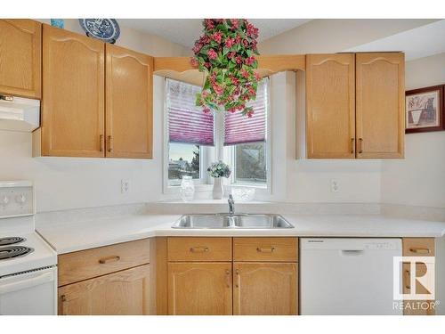 18411 77 Avenue, Edmonton, AB - Indoor Photo Showing Kitchen With Double Sink