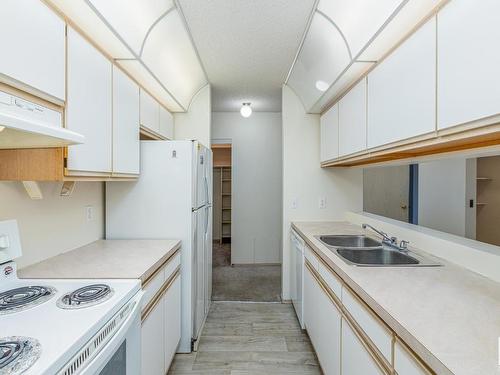 408 5005 31 Avenue, Edmonton, AB - Indoor Photo Showing Kitchen With Double Sink