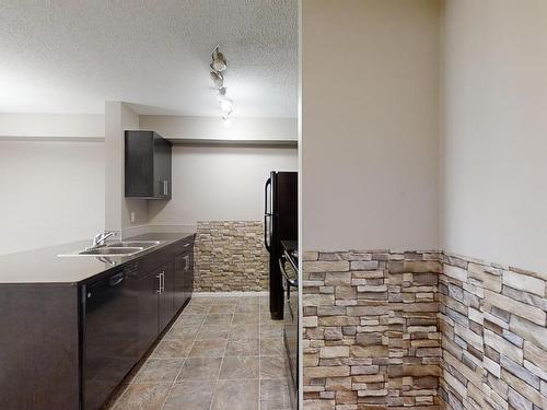 404 1510 Watt Drive, Edmonton, AB - Indoor Photo Showing Kitchen With Double Sink