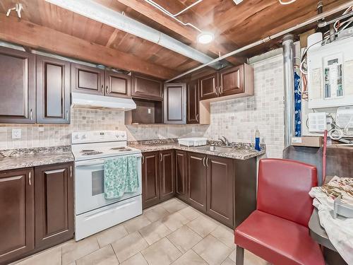 13511 127 Street, Edmonton, AB - Indoor Photo Showing Kitchen With Double Sink