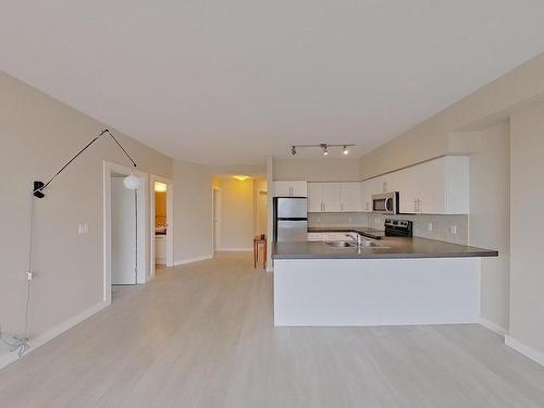 1905 10136 104 Street Nw, Edmonton, AB - Indoor Photo Showing Kitchen With Double Sink