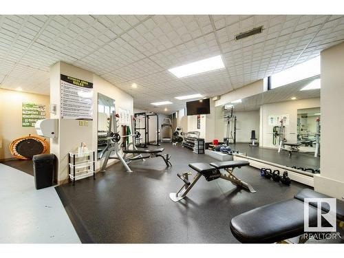 201 10045 117 Street, Edmonton, AB - Indoor Photo Showing Gym Room