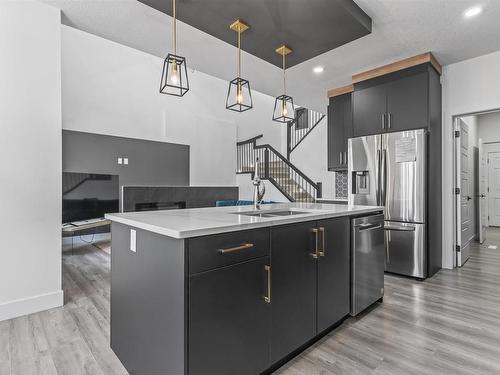 2096 Graydon Hill Crescent, Edmonton, AB - Indoor Photo Showing Kitchen With Double Sink With Upgraded Kitchen