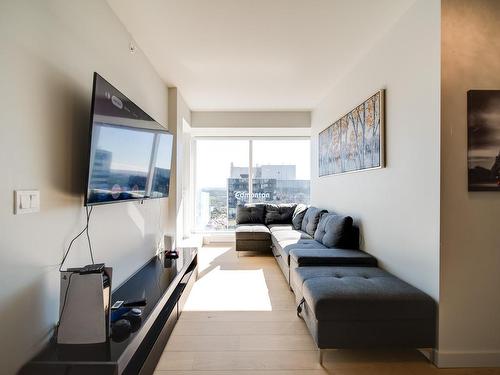 3505 10360 102 Street, Edmonton, AB - Indoor Photo Showing Living Room