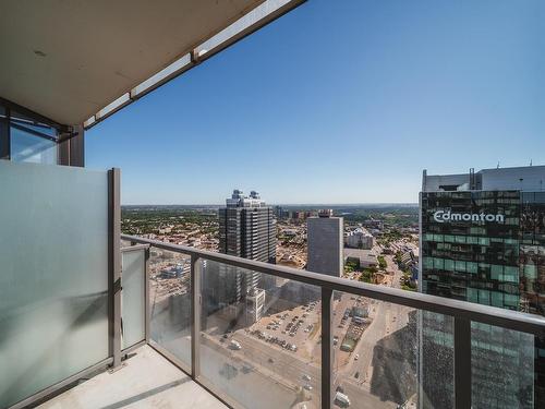 3505 10360 102 Street, Edmonton, AB - Outdoor With Balcony With View With Exterior