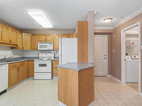 215 17150 94A Avenue, Edmonton, AB - Indoor Photo Showing Kitchen With Double Sink