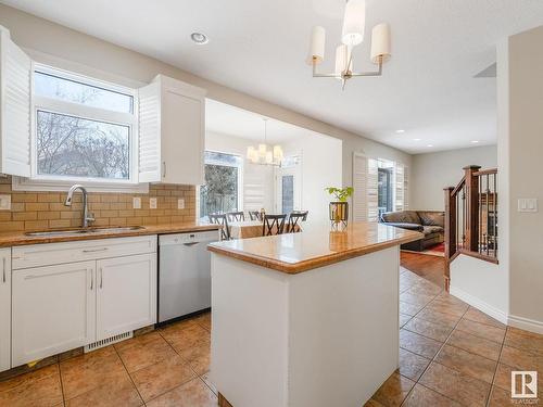 1024 Hope Road, Edmonton, AB - Indoor Photo Showing Kitchen With Double Sink