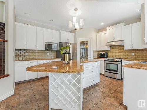 1024 Hope Road, Edmonton, AB - Indoor Photo Showing Kitchen With Stainless Steel Kitchen With Double Sink