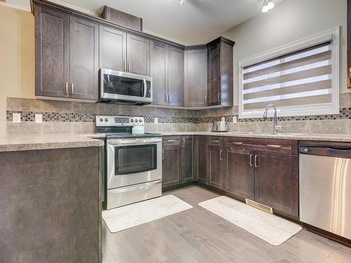 1544 Chapman Way, Edmonton, AB - Indoor Photo Showing Kitchen With Double Sink