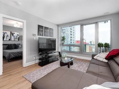 1404 11969 Jasper Avenue, Edmonton, AB - Indoor Photo Showing Living Room