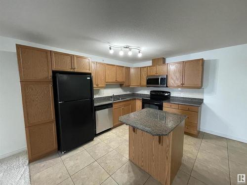 451 2096 Blackmud Creek Drive, Edmonton, AB - Indoor Photo Showing Kitchen With Double Sink