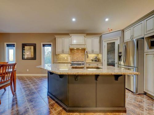 20204 130 Avenue, Edmonton, AB - Indoor Photo Showing Kitchen With Stainless Steel Kitchen With Upgraded Kitchen