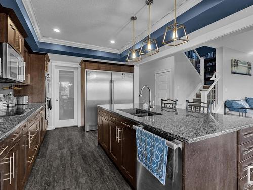 1451 29 St, Edmonton, AB - Indoor Photo Showing Kitchen With Double Sink With Upgraded Kitchen